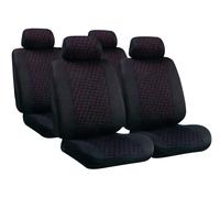 Glamur Basic-Fit, Set di Coperture Jacquard Coordinate - Nero