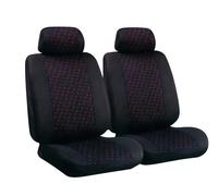 LAMPA - Glamur, coppia coprisedili anteriori in jacquard, universali - Nero