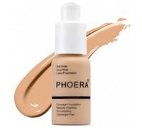 Glamza Phoera, fondotinta correttore, copertura completa, illuminante, a lunga durata (104 Buff Beige)