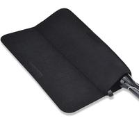 Glamza Tappetino & Custodia per Piastra - Supporto per Piastra in Feltro Resistente al Calore, Beauty Case da Viaggio & Tappetino Termico per Piastra, Arricciacapelli & Strumenti per lo Styling, Nero