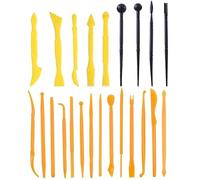 Glanzend Set di 23 utensili per ceramica, utensili in ceramica, per modellismo, intaglio, fai da te, produzione di candele