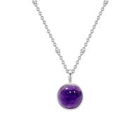 Glanzstücke München Collana lilla scuro / argento Donna - Abbigliamento - Occasioni - Matrimonio - Per la madre della sposa - Scarpe e accessori - Gioielli Glanzstücke München One Size