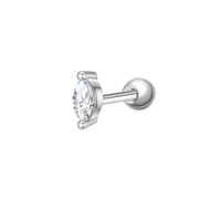 Glanzstücke München Gioiello per piercing 'Oval' argento Donna Glanzstücke München One Size