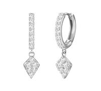 Glanzstücke München Orecchini da donna in argento sterling 925 con zirconi, argento, Zirconia cubica