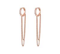 Glanzstücke München Orecchini oro rosé / trasparente Donna Glanzstücke München One Size
