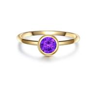 Glanzstücke München Solitario da Donna in Argento Sterling 925/- con Ametista