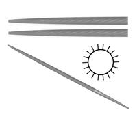 Glardon Vallorbe Rotondo a Punta Precision Mano File - 6 " Taglio #1 2 4 6
