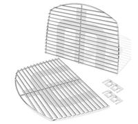 GLARETEX 7646 - Griglie in acciaio inox per Weber Q300, Q320, Q3000, serie Q3200, 63,5 x 45,2 cm, accessori di ricambio 57060001, 586002, 404341, set da 4