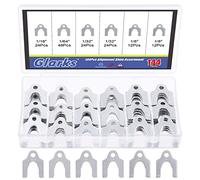 Glarks 144 pezzi 1/16 "1/64" 1/32" 1/8" kit assortimento di spessori per corpo universale, 4 dimensioni spessore del corpo universale per la regolazione delle parti del corpo o allineamento della