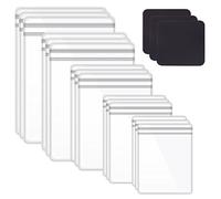 Glarks 160 sacchetti in PVC autosigillanti per gioielli, 5 dimensioni, sacchetti trasparenti con cerniera, con 30 linguette anti ossidazione, orecchini, anelli e braccialetti