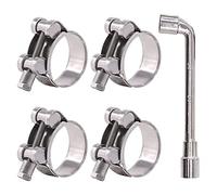 Glarks 4 fascette stringitubo con bullone a T da 36-39 mm, in acciaio inossidabile 304, resistenti, morsetti regolabili per tubi di diametro da 36 a 39 mm (36-39 mm)
