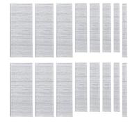 Glarks 4800 pezzi 18 gauge 4 misure galvanizzate Brad Nails Straight Finishing Nail Assortment Kit, 5/8", 1", 1-1/2", 2" per stampaggio Cabinet Assembly (F15+F25+F38+F50)