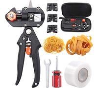 Glarks - Cesoie professionali da giardino per alberi da frutta e piante, kit per innesto e taglio con nastri per innesto e fasce di gomma