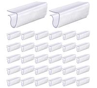 Glarks - Confezione da 30 clip rettangolari in plastica per tovaglia da tavolo con gancio e passante per tavolo da 3/4 a 2,5 cm, per tavoli da 3/4 a 2,5 cm, per matrimoni, feste, picnic, eventi
