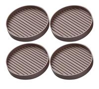 Glarks Cuscinetti rotondi in gomma antiscivolo per mobili, 4 pezzi, 5,1 x 5,1 cm, sottobicchieri per divani, sedie, piedi e letti, protezioni antiscivolo per pavimenti per mobili