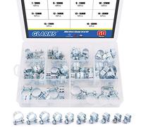 Glarks Kit assortito di fascette stringitubo a iniezione di carburante, 60 pezzi, 10 dimensioni, per tubi diesel e benzina