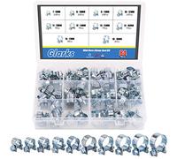 Glarks Kit assortito di fascette stringitubo a iniezione di carburante, 84 pezzi, 10 dimensioni, per tubi diesel e benzina