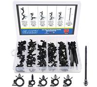 Glarks Kit di 56 clip per cablaggio auto, kit assortito per Honda GM Mazda, 6 dimensioni da 3/8" a 3/4" Loom Clips