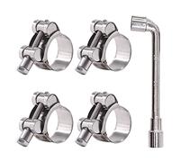 Glarks - Morsetti per tubo a T in acciaio inox 304, 29-31 mm, per tubi flessibili da 29 a 31 mm (29-31 mm)