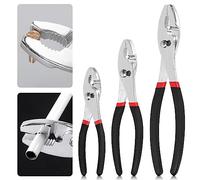 Glarks Pinze da 15,2 cm, 20,3 cm, 25,4 cm, corpo in acciaio al cromo vanadio con manico antiscivolo e giunto rivettato