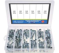 Glarks resistente acciaio zincato Molly Bolt Hollow Drive Wall Anchor viti assortimento kit, Molly Bolt Kit, 80
