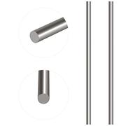 Glarks - Set di 2 barre di tornio dritte in acciaio INOX da 6,35 mm x 356 mm, in solido metallo per fai da te RC modello auto, elicottero RC Airplane, modello nave (6,35 mm x 356)