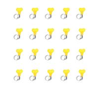 Glarks Set di 20 fascette stringitubo regolabili da 10-16 mm, in acciaio inox, con manico in plastica, per tubi dell'acqua, idraulici, applicazioni automobilistiche e meccaniche (10-16 mm)