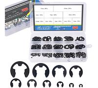 Glarks - Set di 300 rondelle per anelli di fissaggio esterni in lega di acciaio, confezione da 10 pezzi, colore: Nero