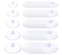 Glarks Set di 80 ventose da 25 mm, 30 mm, 35 mm, 40 mm, 45 mm, in gomma di 5 dimensioni, anti-collisione, con fori senza ganci, per casa, cucina, bagno, articoli da appendere