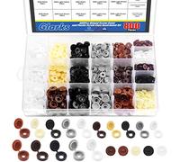 Glarks Set di 800 coperchi a vite a 9 colori, coperture a vite pieghevoli, coprirondella apribile e 500 pezzi di viti Phillips per testa