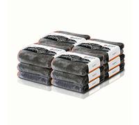 Glart 443TPO4 paños de microfibra 12 unidades - 600 GSM - 40x40 cm - paños de pulido mullidos para secado y cuidado - ultrasuaves, sin pelusa y muy absorbentes - para coche, moto, barco y hogar