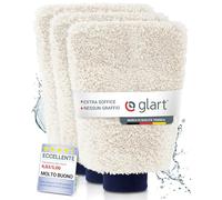 Glart 44WH3 guanti lavaggio auto in microfibra 3 pezzi, assorbenti
