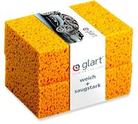 Glart 44WSN Spugne lavaggio auto 2 pezzi, schiuma PU 18x12x6 cm, assorbenti