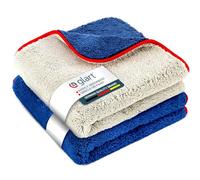 Glart 472PP panni in microfibra 2 pezzi 40x40 cm per auto, vernice e vetri | Panni asciugatura e lucidatura, microfibra per abitacolo e pulizia interna/esterna, senza graffi, aloni o pelucchi