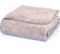 Glart Coperta in lana Cosy XL 150x200 cm in grigio mélange come coperta per divano, coperta per divano o copriletto, Soffice e morbido, Ottima per divano e cameretta dei bambini
