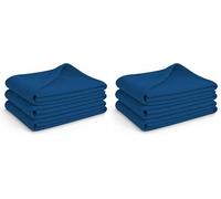 Glart G3MB, 3 coperte in pile, conformi allo standard Öko-Tex, colore: blu navy, dimensioni: 130x160 cm, grammatura: oltre 200 g/m2, perfette per accoccolarsi sul sofà, come copridivano o per i picnic