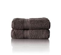 Glart - Set di asciugamani premium in spugna, disponibili in 6 colori e 5 dimensioni, composto da 2 asciugamani da 50x100 cm, carbone