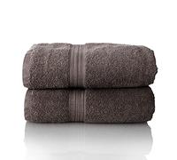 Glart Premium Set of Terry Hand Towels, Range of Terry Towels in 6 Colours and 5 Sizes, Colour: Anthracite, 2X Sauna Towels 70 X 200 cm