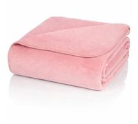 Glart U2R Coperta Morbida Rosa Antico - Coperta da salotto in mix di cotone poliacrilico per divano e letto