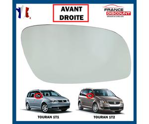Glas Retrov. Anteriore Destro per VW TOURAN 1T1 1T2 2003-2010 Convesso