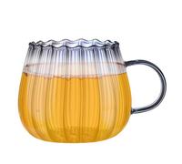 Glasbecher Teetassen - 400ml Transparente Glastasse Mit Persönlicher | Cappuccino Latte Teetassen Mit | Glasbecher Mit Großem Fassungsvermögen, Spülmaschinenfest | Getränke-Serviergeschirr Für Milchte