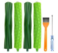 GlasFlength 4 Pezzi Spazzole a Rullo di Ricambio in Gomma Compatibile per iRobot Roomba E I e J Series, Accessori Roller Brush per E5 E6 E7 j7 j7+ j7 Plus i8 i7 i7+ i6 i6+ i4 i4+ i3 i3+ Aspirapolvere