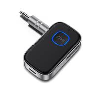GlasFlength Aux Auto, Ricevitore Bluetooth 5.0 per vivavoce, Stereo Musica Adatt