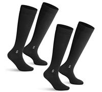 GlasFlength Calze a Compressione Graduata per Donne e Uomo, 2 Paia Calze Compressione 23-32 mmHg Potenziano Circolazione Calzini Compressione per Sportive Corsa Ciclismo Lavoro Viaggi in Aereo