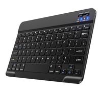 GlasFlength Clavier sans Fil Bluetooth，Clavier sans Fil Multi-dispositifs USB-C, Ultra-Mince, pour Apple MacOS, iOS, Android, PC