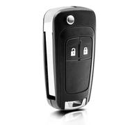 GlasFlength Guscio Chiave per Opel Astra J Insignia Holden, Guscio Ricambio per Chevrolet Orlando Aveo Matiz Cruze Captiva Spark Orlando Telecomando Auto a 2 pulsanti con Lama per VAUXHALL