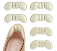 GlasFlength Proteggi Tallone per Scarpe, 6 Paia Salva Tallone Solette Cuscinetti per Scarpe Grandi Autoadesivi Ferma Protezione Tallone Scarpe Anti-Blister Ridurre Attrito Numero(6 mm, 3 mm)