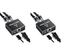 GlasFlength Switch Ethernet 2 Porte 1000Mbps Alluminio Sdoppiatore Ethernet Gigabit Splitter Etherne t RJ45 1 a 2 Switch LAN con Cavo di Alimentazione USB-C per Computer HUB Switc h Set-top Box TV