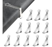 GlasFlength Tovaglia Clip in Acciaio, 12 Pezzi Ganci Ferma Tovaglia da Esterno Clip Impermeabile Fermatovaglia da Tavola Flessibili Mobile per Outdoor Barbecue Picnic Party 4.6 x 7.2 cm (Fiore)