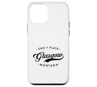 Glasgow Montana Oro Y Plata State Motto per uomo donna. Custodia per iPhone 12 mini
